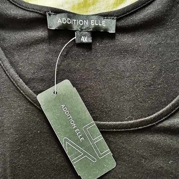 SLEEPSHIRT, MADE IN CANADA!, BLACK with I NEED A VACATION WHITE PRINT, SIZE 4X, - Picture 5 of 9